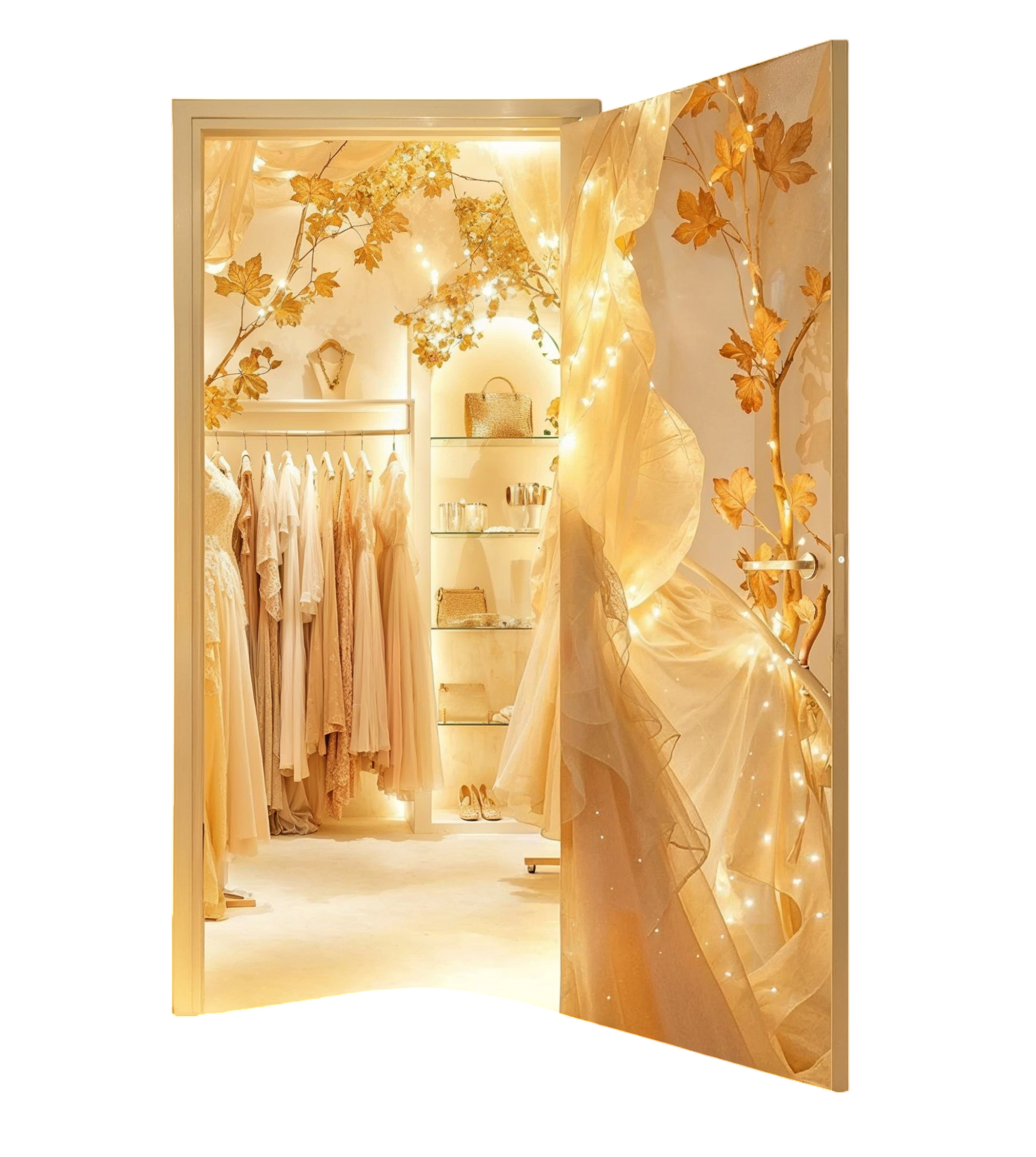 Luxury boutique illustration